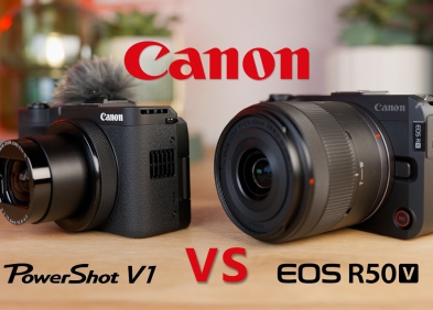 Canon PowerShot V1 vs Canon R50 V – Máy ảnh Canon cho vlogger tốt nhất?