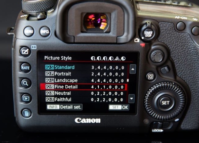 Picture Style là gì? 6 chế độ màu trên máy ảnh Canon