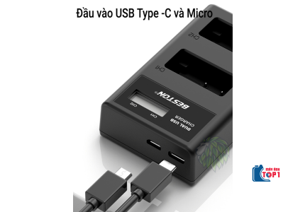 Bộ sạc pin Beston EN-EL14 dùng cho các dòng pin EL14 của Nikon