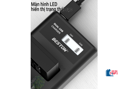 Bộ sạc pin Beston LP-E6 dùng cho các dòng pin LP-E6 của Canon
